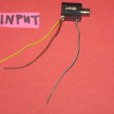 2 lite use genuine Boss INPUT jacks (for compact sized pedals) +nuts,washers,wires (+3 extra wires & 2 zip ties) BOTH jacks have brown,gray,yellow wires attached, work fine, from 2000s (can be used on most other year Boss pedals) NO: pedal(s), other parts image 3