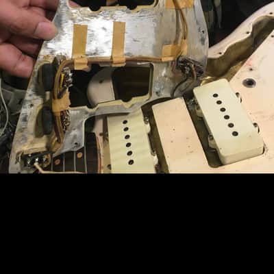 fender jazzmaster pre-cbs 1964 - olympic white image 6