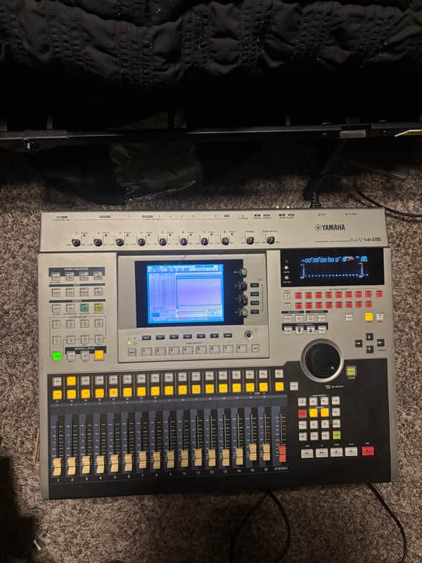 Yamaha AW4416 Professional Audio Workstation 16-Track Digital Recorder 2000s - Silver image 1