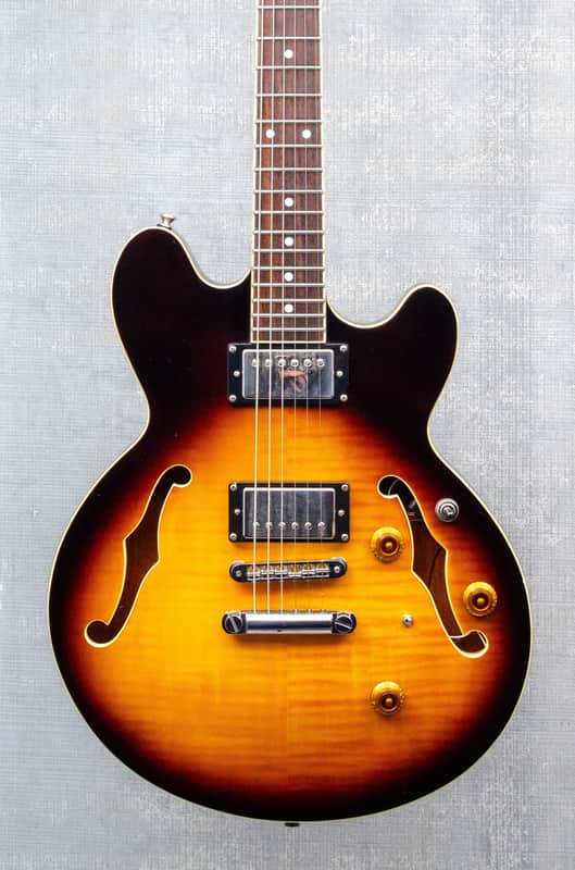 Used Vintage ( John Hornby Skewes) AV3 Semi-Hollow Electric - Sunburst image 1