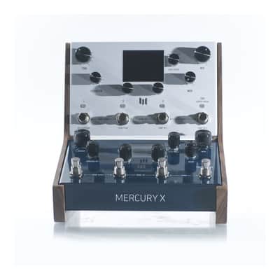 Stand for 2 Meris LVX and/or Mercury effects pedals | Handmade with solid black walnut image 4