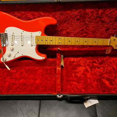 Squier JV Stratocaster 57 Ri 1983 Fiesta Red image 2