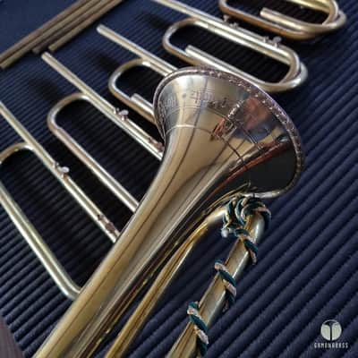 Munkwitz Rostock natural baroque trumpet, crooks, 4x leadpipes, Egger leadpipe, light bag gamonbrass image 3