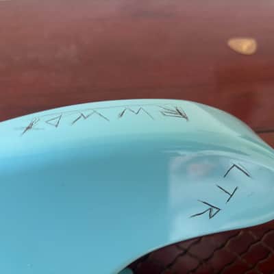Daphne Blue 2000's Strat w/ Lambertones Crema and Hi/Lo Trons image 7