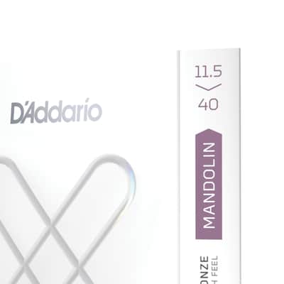 D'Addario XSM11540, XS Mandolin Phosphor Bronze, Custom Medium, 11.5-40 image 5
