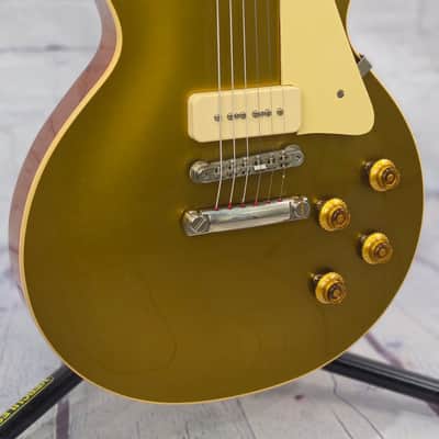 USED Gibson Custom Shop Les Paul R6 1956 Reissue 6 String Electric Guitar Gold Top image 4