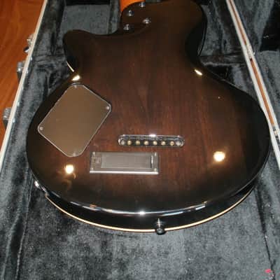 Godin LG P90 2003 Black/Flame image 4