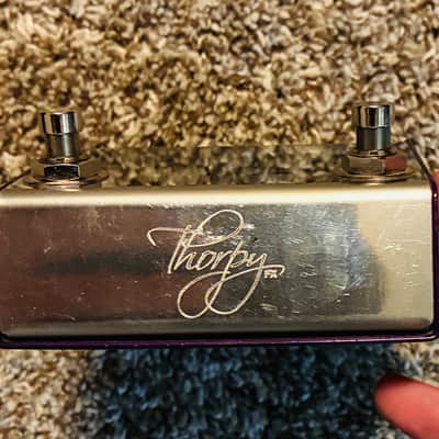 ThorpyFX The Dane Peter Honore Signature Overdrive / Boost 2010s - Silver / Purple image 2