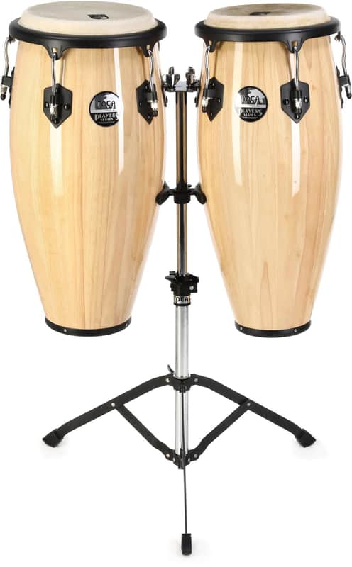 Toca Percussion Player's Series Wood Conga Set with Stand - Natural image 1