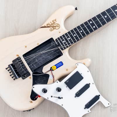 1989 Valley Arts M Series Standard 2 Vintage SSH Superstrat Blonde w/ Interlock Neck, EMG & Floyd Rose image 20