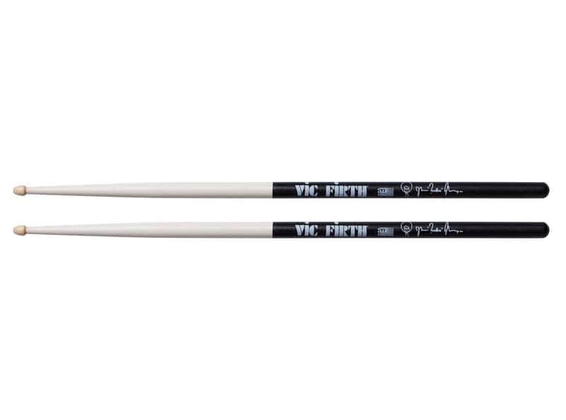 Vic Firth Signature Series Amir "Questlove" Thompson Hickory Wood Tip Drumsticks Black VicGrip image 1