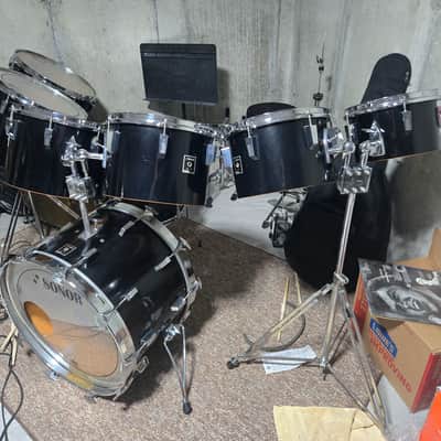 Sonor Phonic 12 inch tom drum 1975 - Black image 10
