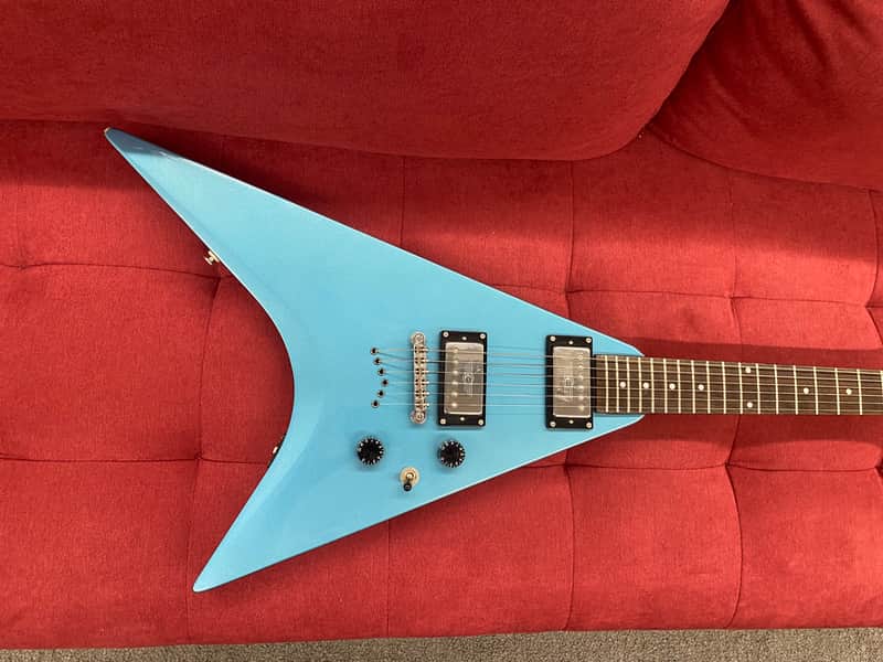 Epiphone Demon V Electric Guitar 2001/2002 - Metallic Blue image 1