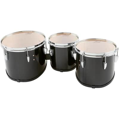 Pearl Competitor Marching Tom Set Level 1 Midnight Black (#46) 8,10,12 set image 3