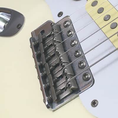 LEFTY! Vintage Fender ‘57 Reissue Strat ST-57LEX2 Custom Color Olympic White Blonde NOS Relic Stratocaster 7.1 lb HSC image 6