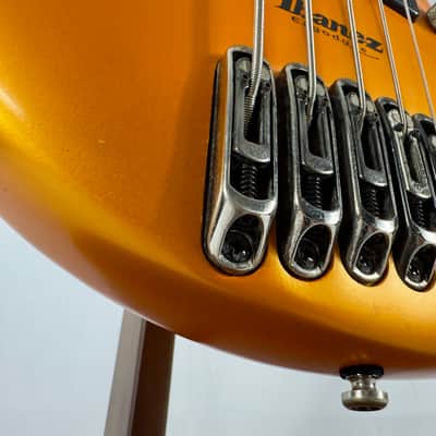 Ibanez Ergodyne EDA905 5 String Bass 2003 - Flare Orange Flat image 7