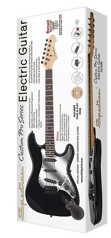 Spectrum Electric Guitar Package, Mini Amp, Strap, Everything Needed To Play image 1