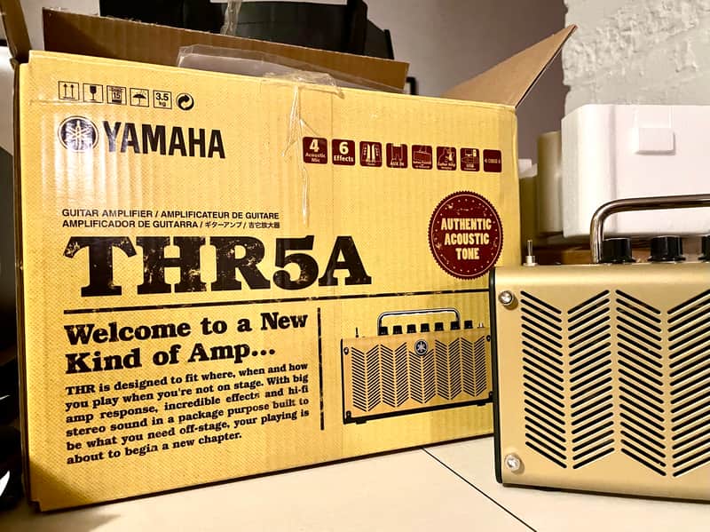 Yamaha THR5A 10-Watt 2x3" Stereo Digital Modeling Acoustic Guitar Combo 2012 - Present - Gold image 1