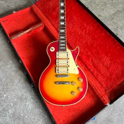 Greco EG-600 Custom Ace Frehley 1978 - Cherry sunburst 3 pickup les paul Singlecut original vintage Fujigen MIJ Japan MOT image 4