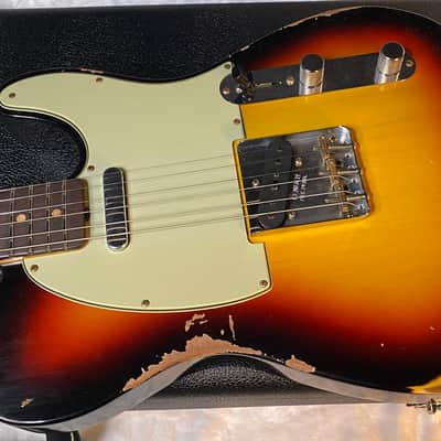 Fender '63 Relic Limited Edition Telecaster - Handwound PU's - Custom Shop - Authorized Dealer - Sunburst 7.25lbs - G05514 image 7