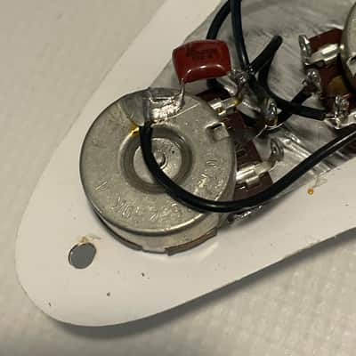 1993 MIM Fender Mexico Stratocaster White Loaded SSS Pickguard 11 Screw 3 Ply image 13