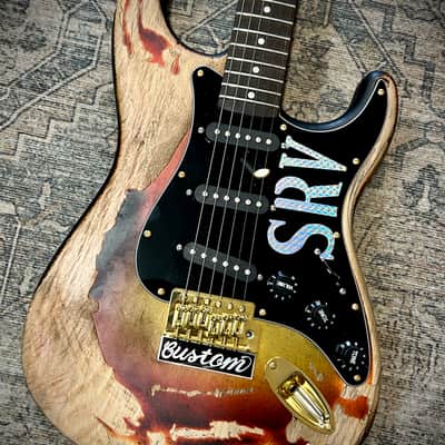 Distressed SRV tribute Strat style image 1