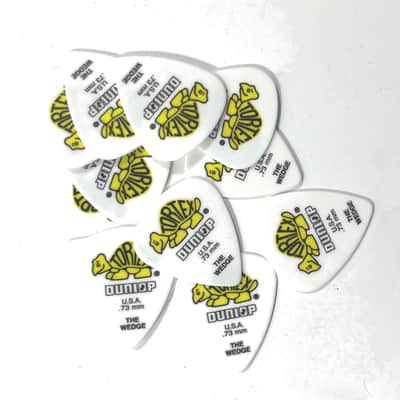 Dunlop Guitar Picks  12 Pack  Tortex Wedge  .73mm  424P.73 image 1