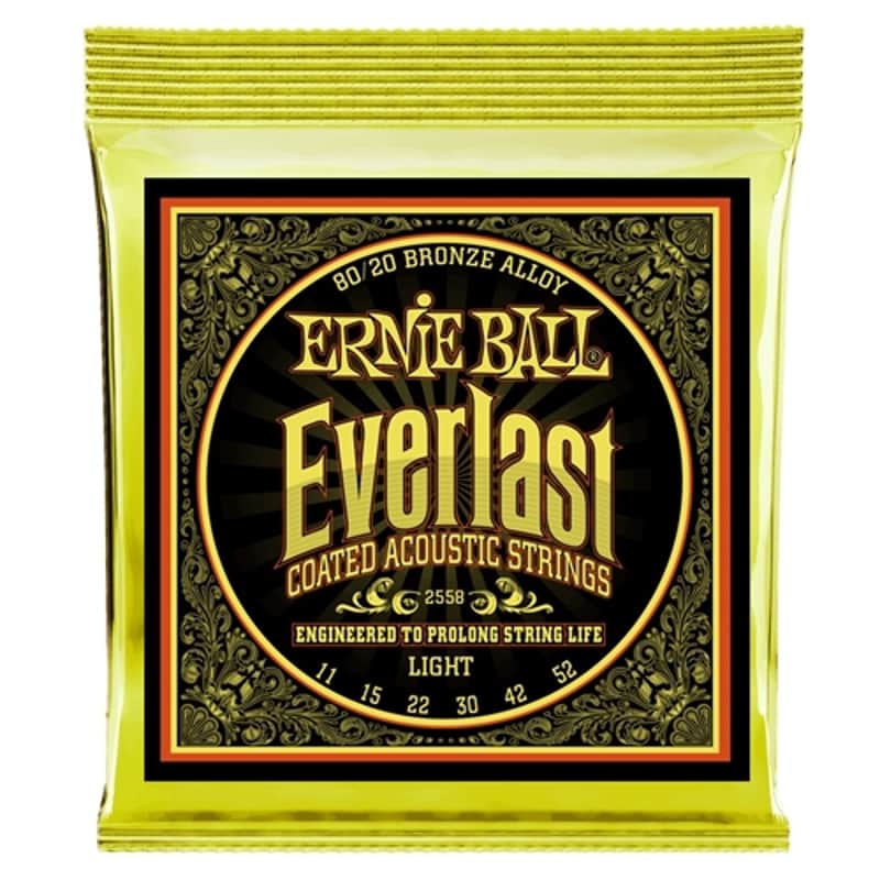 Ernie Ball P02558 Everlast 80/20 Acoustic Guitar Strings, .011 - .052 image 1