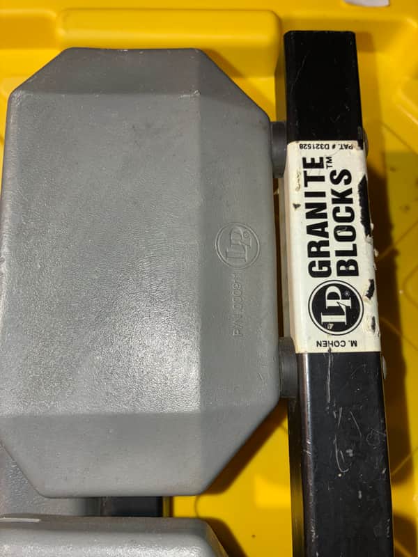 Latin Percussion LP1210 Granite Block 5pc Set with Mount 2010s - Grey image 1