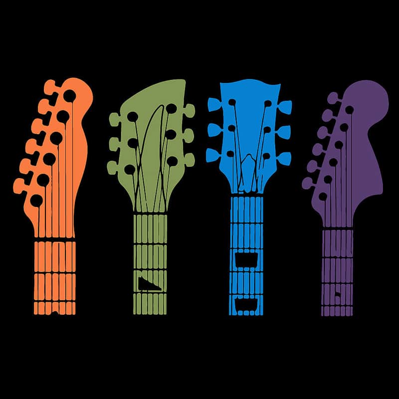4 Headstocks Custom Printed T-Shirt - 4XL image 1