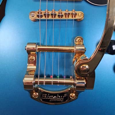Gretsch G2655TG-P90 Limited Edition Streamliner Center Block Jr. with Bigsby 2018 - Present - Riviera Blue Satin image 4