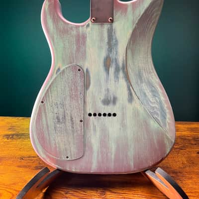Warmtone Custom Guitars Strat Style Body & Neck W/ Case "Old Winter" Nitro image 1