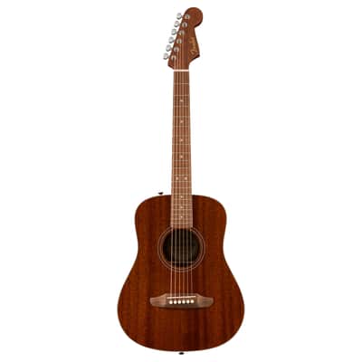 Fender California Standard Redondo Mini w/ Gig Bag - Natural Sapele w/Walnut FB image 2