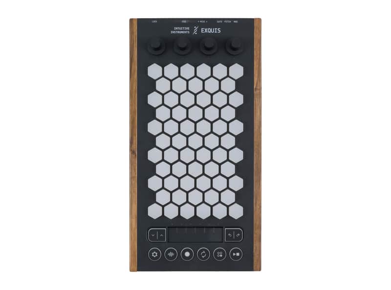 Intuitive Instruments Exquis Deluxe Hexagonal MPE MIDI Controller (Dark Wood) image 1