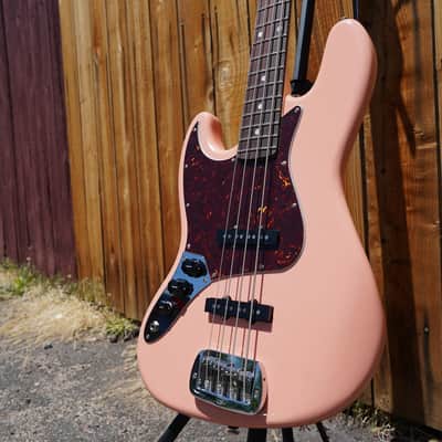 G&L USA JB Sunset Coral Left Handed 4-String Electric Bass Guitar w/ Black Tolex Case (2022) image 3
