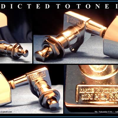 Takamine G Series  TGP0550C Tuning Machine Heads / Tuners / Set of 6 / OEM Part  CHROME image 10