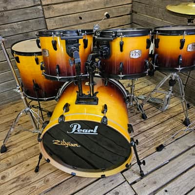 Drum Kit Pearl ELX, Amber Fade Complete USED! RKAMB130726 image 2