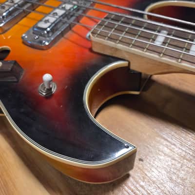 Tele-Star Hollowbody Bass and Amp 1960s Japan image 4