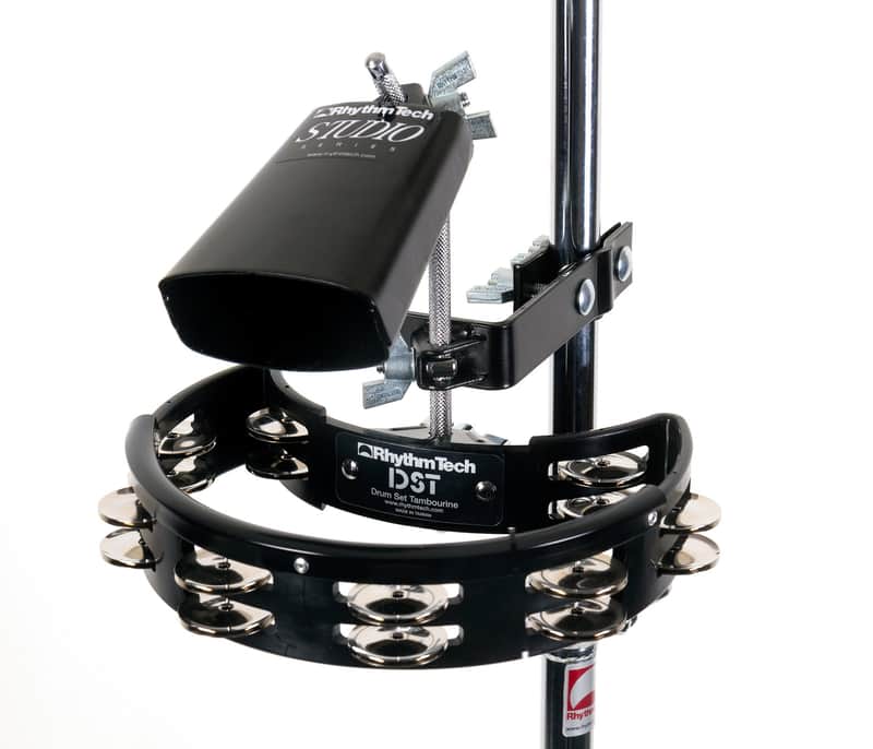 Rhythm Tech RTDKP Drum Accessory Kit Pack - Tambourine & Cowbell w/ Mount