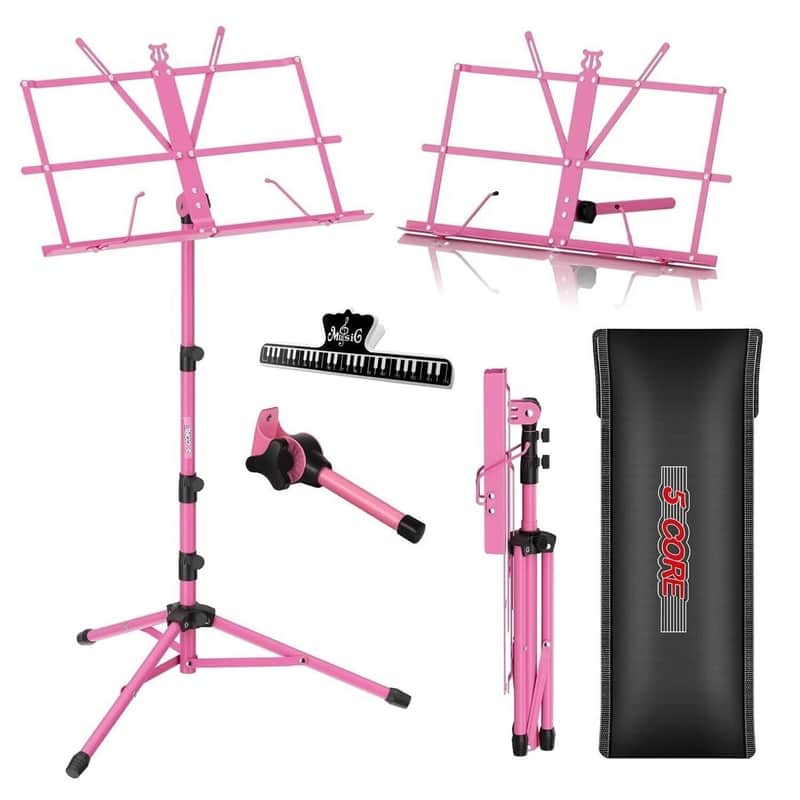 New Music Stand Adjustable Book Stands Foldable Portable Sheet Holder image 1