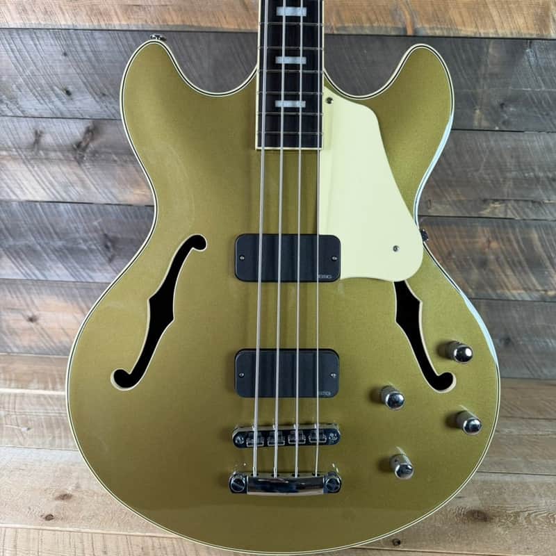 Used Schecter Corsair Bass Metallic Gold Excellent Condition image 1