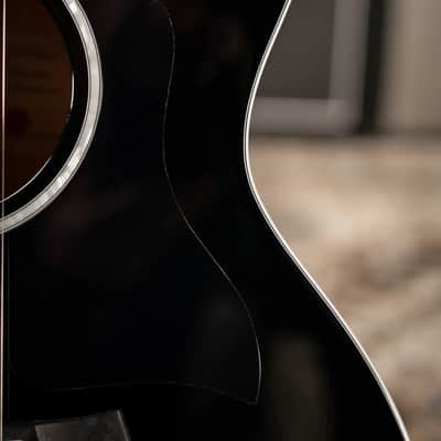 Taylor 214ce-BLK Plus Grand Auditorium Acoustic/Electric Guitar - Black with Hardshell Case image 11