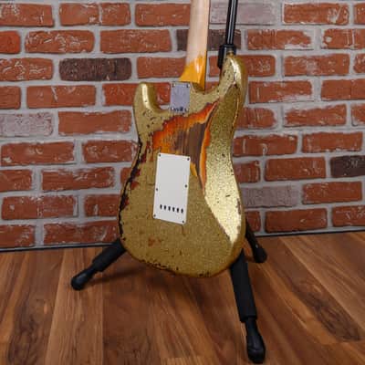 Fender Custom Shop SR25 61 Stratocaster Super Heavy Relic Gold Sparkle over 3-Color Sunburst 2025 w/OHSC image 8