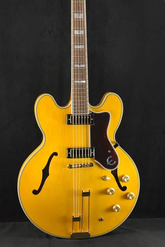 Mint Epiphone Sheraton Natural w/Gig Bag image 1