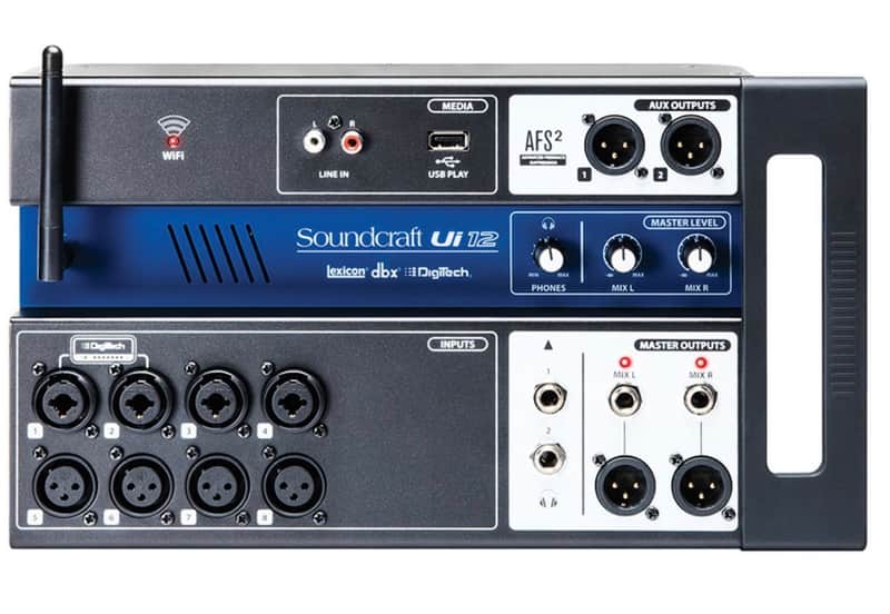 Soundcraft Ui12 12-Channel Remote Controlled Digital Mixer 2010s - Black/Blue
