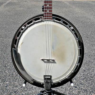 Vintage ​1963 G​ibson TB 100 4 String ​Tenor Banjo ​With ​Non-Original Banjo Gigbag - PV Music String Shop Inspected. Detailed, Setup with New Strings and Tested - Excellent Playing / Sounding / Looking Condition image 3