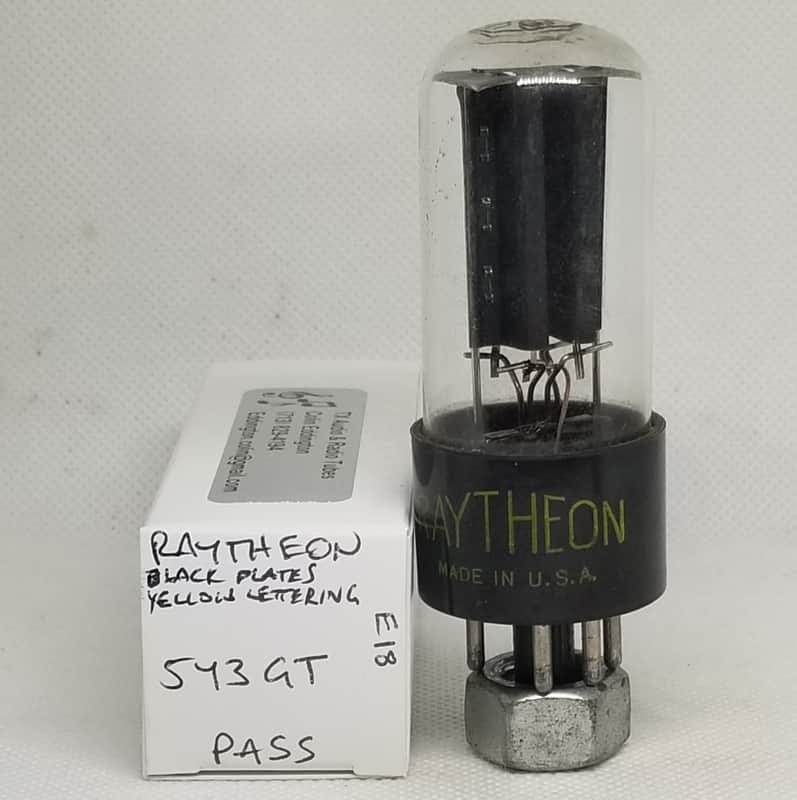 Raytheon 5Y3GT Black Plate Rectifier Single NOS 5Y3 image 1