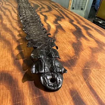 John Richard Smith Exotics Custom Australian Genuine Crocodile Guitar or Bass Strap image 4