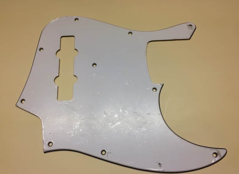 Jazz J-Bass Style Pickguard White image 1
