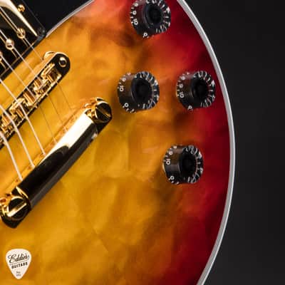 Gibson Custom Shop Dealer Select Les Paul Custom 5A Quilt Tree Of Life Fireburst #CS601321 image 12